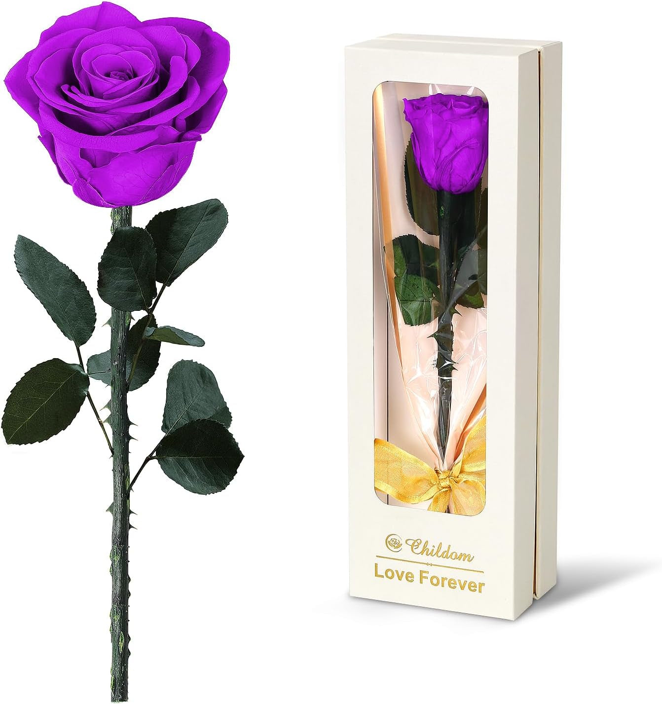 Valentines Day Gifts for Women,Mom Birthday Gifts for Her,Rose Flower Gifts for Mom,Purple Valentines Rose Flower Gifts for Mom from Daughter Son, Valentines Gifts for Wife, Girl, Grandma,Anniversary